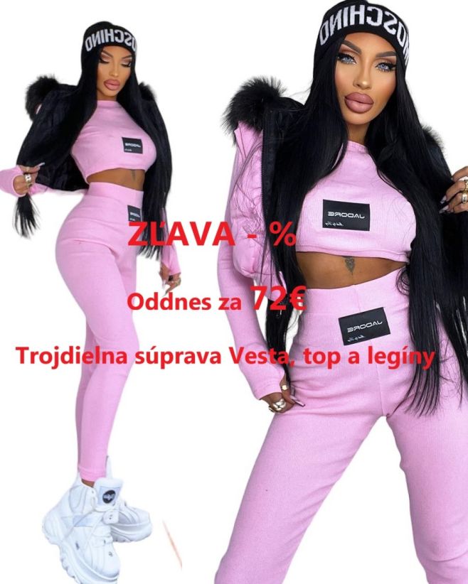 Oddnes za 72€ ❤️👍👍Trojdielny komplet VESTA, TOP A LEGÍNY. Darček🎁 pri nákupe nad 50€. Poštovné ZDARMA✔️ 👉www.modanicol.sk...